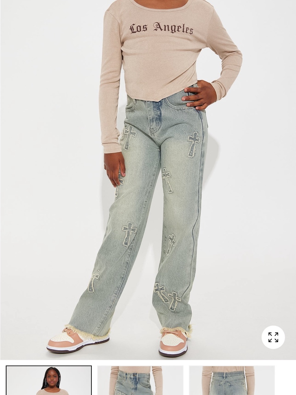Mini Rowdy Girl Straight Leg Jeans - Vintage Wash - Size 5
NWT
100% Cotton